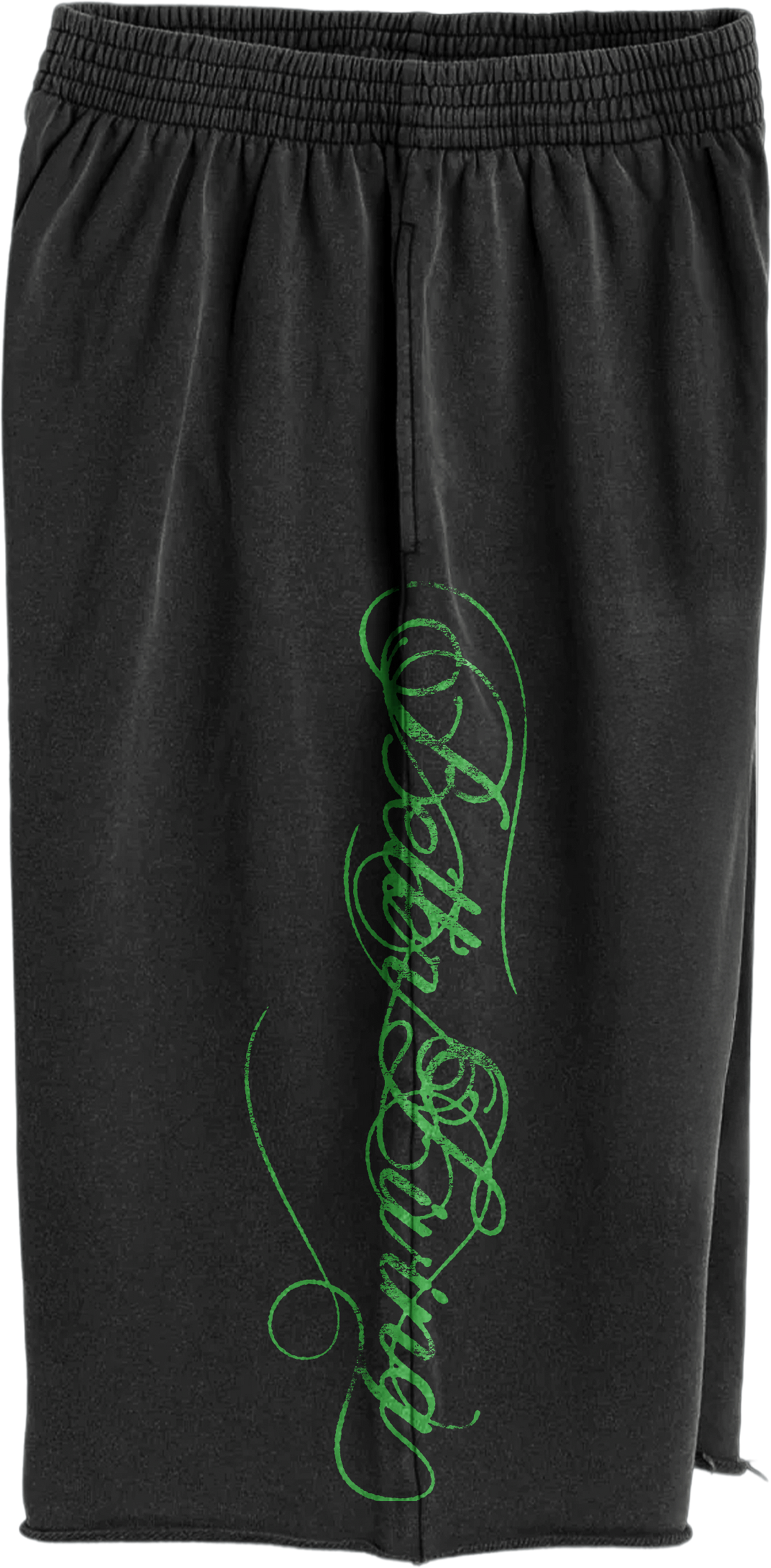 Black/Green Script Sweats