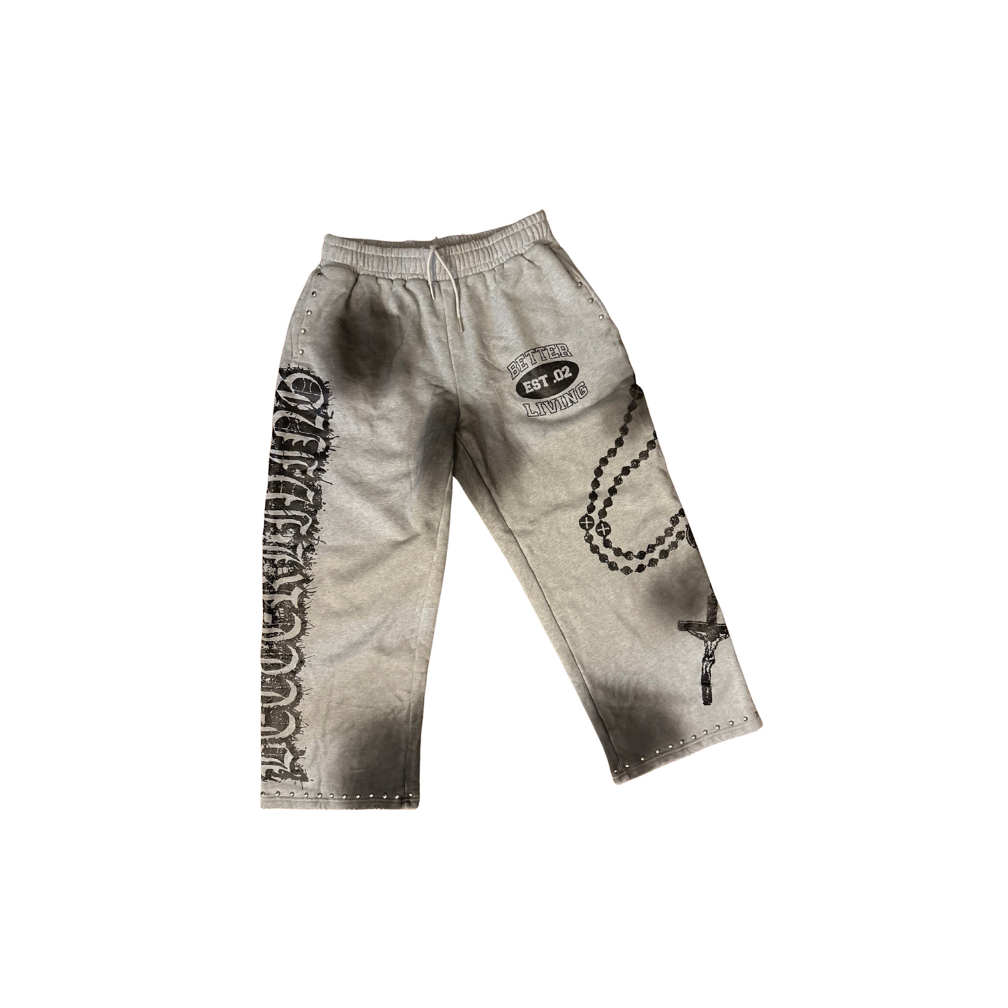 Better Living Statement Sweatpants – Grey/Black