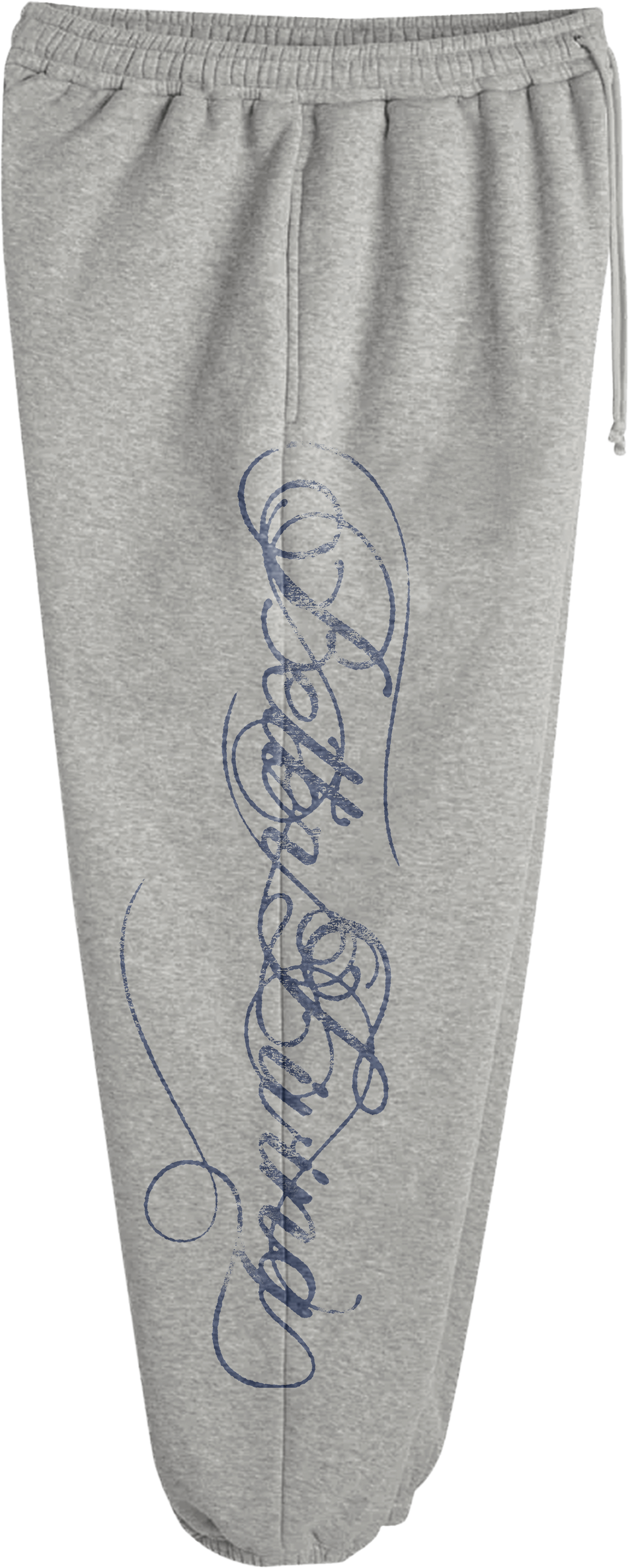 Grey/Royal Blue Script Sweats