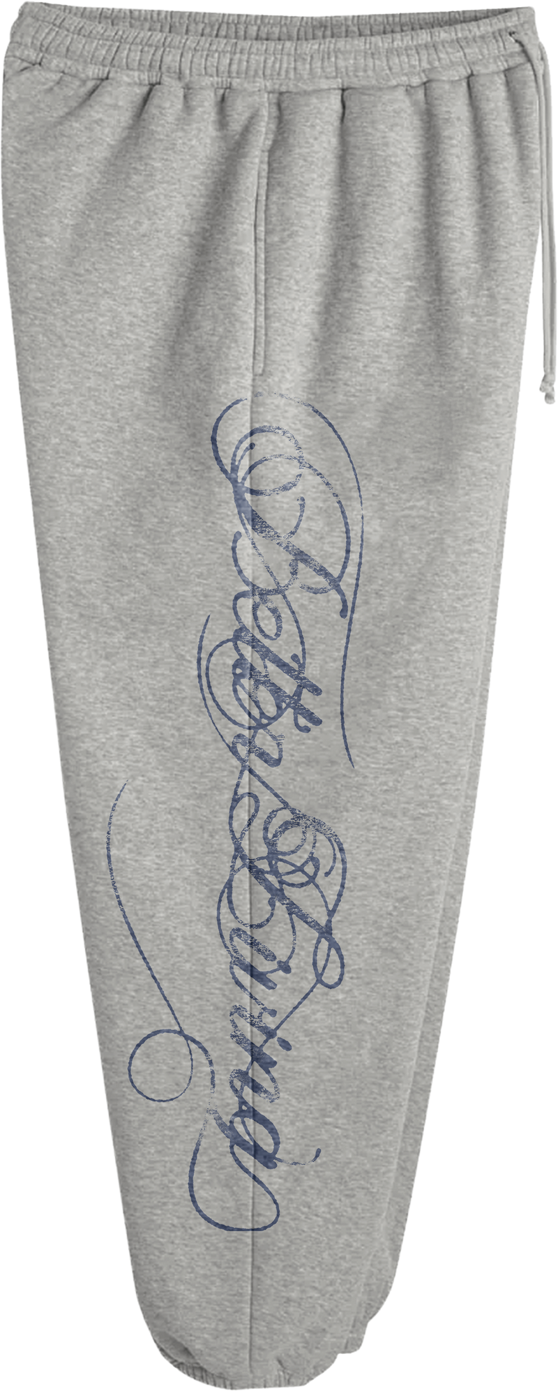 Grey/Royal Blue Script Sweats