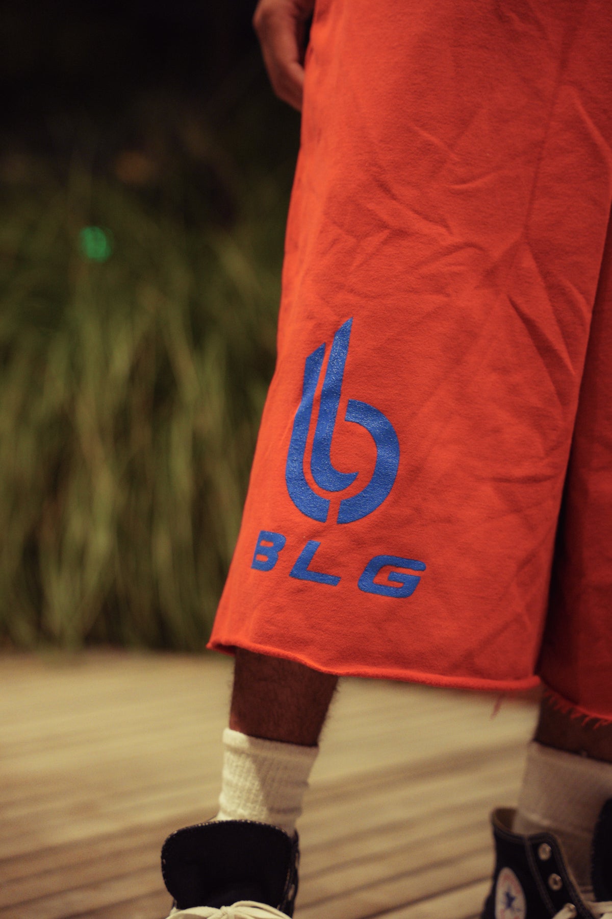 Red “BLG” 3/4 Shorts