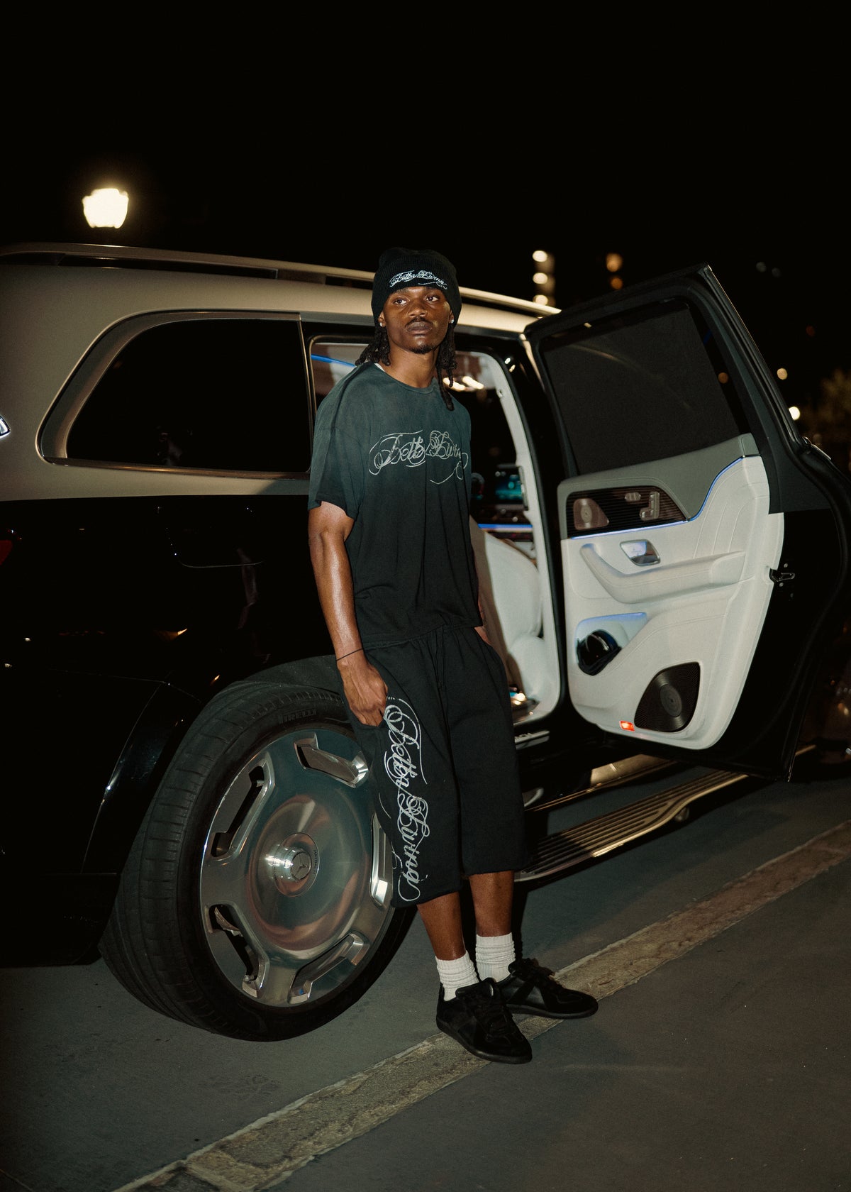 Chrome Script Tee (black)