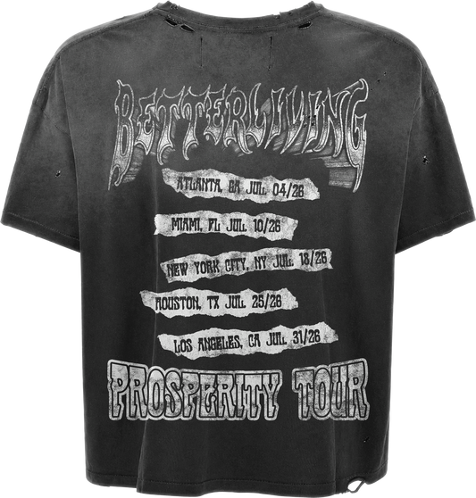 Dark Grey Washed Tour Tee