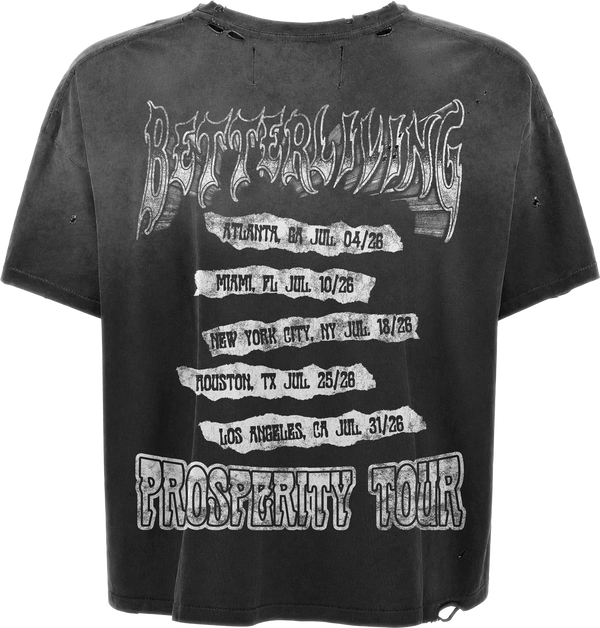 Dark Grey Washed Tour Tee