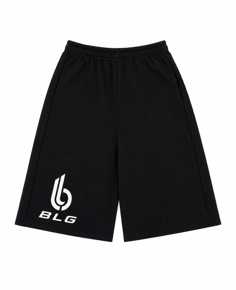 Black “BLG” 3/4 Shorts