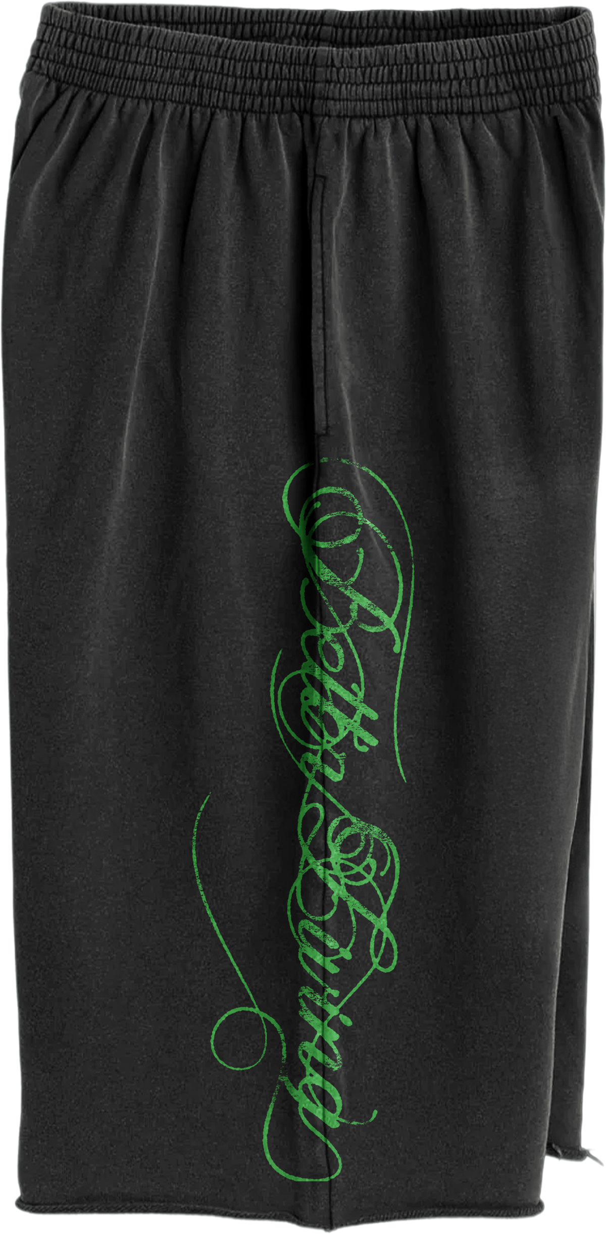 Black/Green Script Sweats