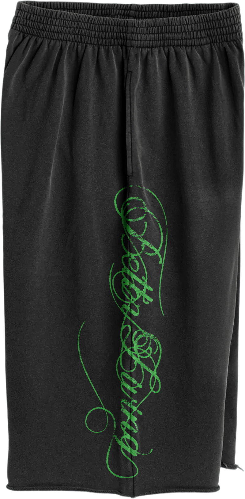 Black/Green Script Sweats