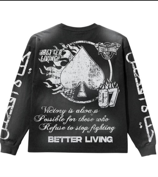 Better Living “Victory Tour” Long-Sleeve Crew Neck