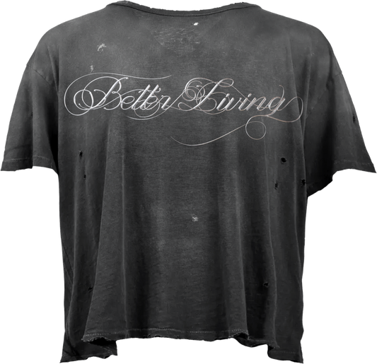 Chrome Script Tee (black)