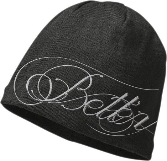 Chrome Script Beanie (black)