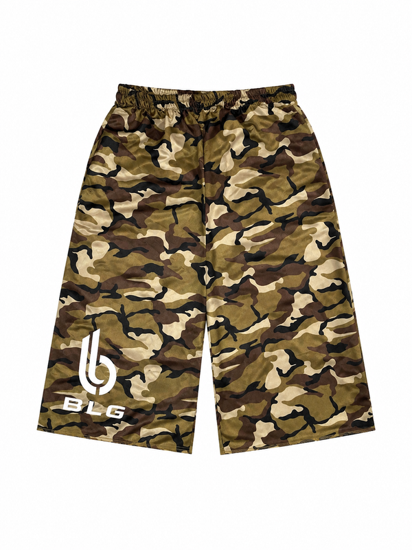 Camo “BLG” 3/4 Shorts