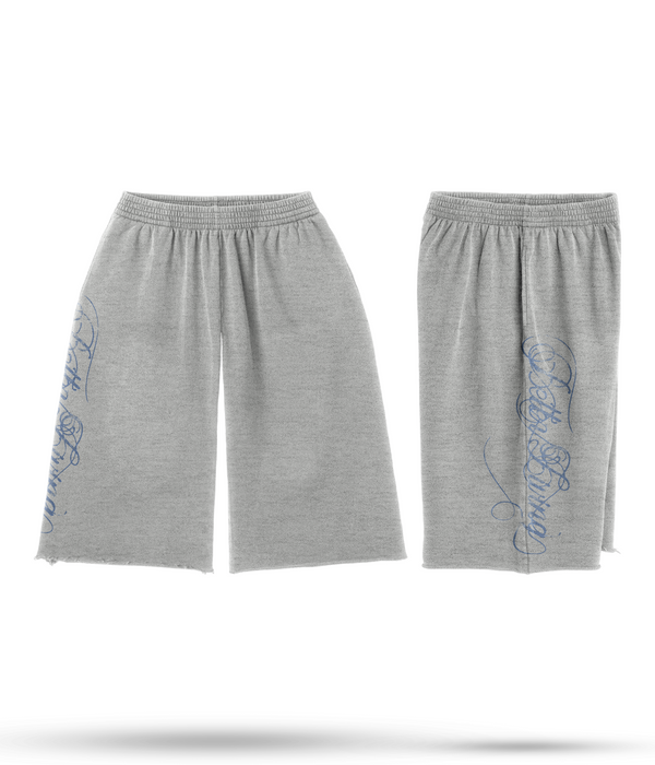 Blue Script Shorts