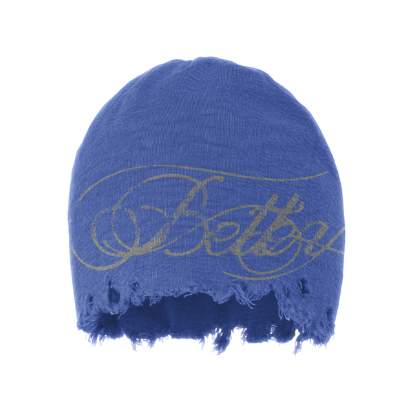 Script Beanie (blue)